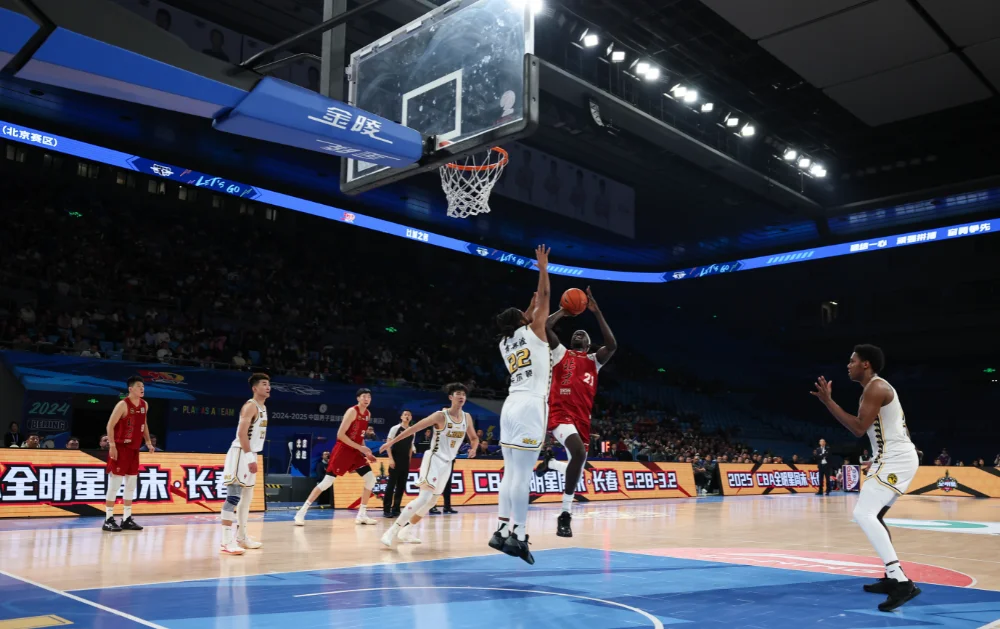 CBA中国篮球联赛比赛现场